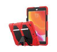 Lanshui Tablet Accessories, Anti-Drop TPU+Silicone Shell, Bracket Protective Case Suitable for Samsung Galaxy Tab A7 10.4 inch/T500-T505(Red)