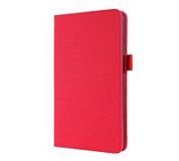 Lanshui Tablet Accessories, Cloth Texture Fabric Protective Case with Card Slot, Honeycomb TPU Soft Shell compatible with Lenovo Tab K11 Plus /M11 plus(Red)