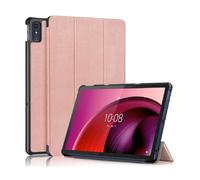 Lanshui Tablet Accessories, Hard PC Cover, Tri-fold Magnetic Clip Holder Tablet Case compatible with Lenovo Tab K11 plus 11.5 inch TB352FU 2024(Rose Gold)