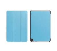 Lanshui Tablet Accessories, Portable Tablet Magnetic Stand Case, Tri-fold Bracket Flip Leather Cover compatible with Kindle Fire HD7 2022 7.0 inch(Sky-blue)