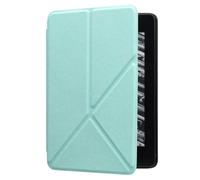 Lanshui Tablet Accessories, Portable Tablet Stand Case, Y-fold Bracket Flip Leather Cover compatible with Kindle Paperhwhite 12th Gen 2024 7.0 inch(Mint Green)