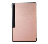 Lanshui Tablet Accessories, Tri-fold Auto Sleep/Wake-up Case, PC Hard Tablet Protective Cover compatible with Samsung Galaxy Tab S9/S9 FE 11 inch 2023(Rose Gold)