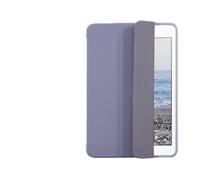 Lanshui Tablet Accessories, Triple Foldable Silicone Protective Cover, TPU+PU Leather Case Suitable for iPad Air 13 inch 2024(Lavender Grey)