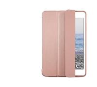 Lanshui Tablet Accessories, Triple Foldable Silicone Protective Cover, TPU+PU Leather Case Suitable for iPad Air 11(M2/M3)/air4/5-10.9 inch universal(Rose Gold)