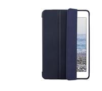 Lanshui Tablet Accessories, Triple Foldable Silicone Protective Cover, TPU+PU Leather Case Suitable for iPad Pro 12.9 inch (2018-2022) universal(Blue)