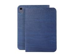 Lanshui Tablet Accessories, Vintage Wood Texture Flip Leather Case, Sleep/Wake-up Protective Cover compatible with iPad mini 6 2021/mini 7 2024 8.3 inch(Dark blue)