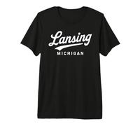 Lansing Michigan 517 Ingham County Okemos Lakes Capital City Premium T-Shirt