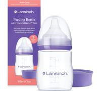 Lansinoh Baby Feeding Bottle with NaturalWave Slow Teat 160ml x 2
