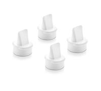 Lansinoh Breast Pump Valves, 4 White Duckbill Valves - Spare Part | Compatible with all Lansinoh Breast Pumps except the Wearable Breast Pump