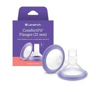 Lansinoh ComfortFit Breast Pump Flanges, Size 21mm, 2 Count
