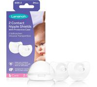 Lansinoh Contact Nipple Shields with Case (24mm Large) 24 mm