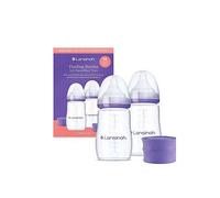Lansinoh Anti Colic Baby Bottles 240 ml - 2 Pack - Medium Flow Teats