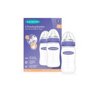Lansinoh Anti Colic Baby Bottle - 2 Pack 240 ml - NaturalWave® Teats Reduces Nipple Confusion - BPA & BPS-Free Breastfeeding Bottle Feeding Stackable Lid Fridge Freezer Milk Storage Feeding Bottles
