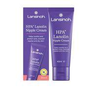 Lansinoh HPA Lanolin Nipple Cream for sore nipple & cracked skin, 100% natural single ingredient, breastfeeding essential, tasteless, odourless, hospital bag, moisturising, 40ml
