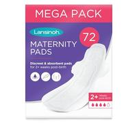 Lansinoh Maternity Pads After Birth 2+ Week Postpartum with Wings
