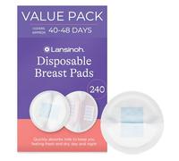 Lansinoh Nursing Pads, 4 Packs of 60 (240 count) Stay Dry Disposable Breast Pads