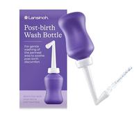 Lansinoh Peri Bottle Postpartum + Travel Bag - 360 ml - Portable Bidet with Angled Spout for Soothing Post-Birth Discomfort - Post Partum Essentials