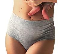 Lansinoh Post Birth Underwear 4 Pack - Soft Breathable Pants One Size Grey