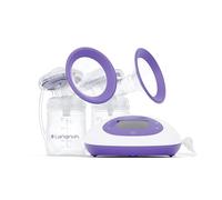 Lansinoh SignaturePro Double Electric Breast Pump for Breastfeeding, Portable Breast Pump, 3 Power Options, LCD Display, Includes Breast Pump Bag, 25mm Flanges and 2 Lansinoh Bottles