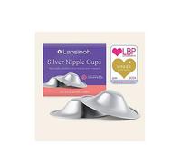 Lansinoh Silver Nipple Cups - 999 Sterling Nickel Free Silver Nipple Shields for Breastfeeding - Naturally Protects and Helps Heal Sore Nipples - Postpartum - Breast Feeding Essentials