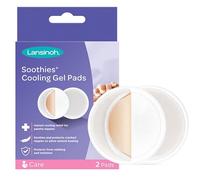 Lansinoh Soothies ® Cooling Gel Pads Breastfeeding - Soothes & Protects Cracked Nipples Breast Feeding - Reusable up to 3 days Includes Storage Tray - Breast Pads Maternity Sore Nipple Relief