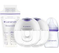 LANSINOH Wearable Double Electric Breast Pump Kit - White