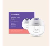 Lansinoh Wearable Single Pump Easy to Use 9 Hospital-Grade Suction Levels