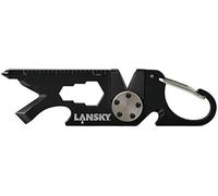 Lansky Unisex Roadie 8-in-1 Keychain Sharpener, Black, One Size