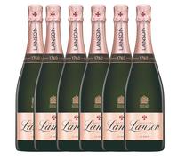 Lanson Champagne | from France, Reims | Parties or gifts (Pack of 6 bottles (75cl), Lanson Le Rose)