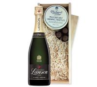 Lanson Le Black Creation Brut And Milk Sea Salt Charbonnel Chocolates Box