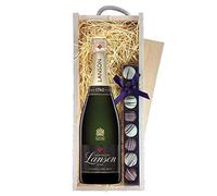 Lanson Le Black Label Creation Brut & Champagne Truffles, Wooden Box