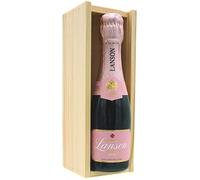 Lanson Rose Label Brut Champagne 20cl - In a Champagne Wooden Gift Box