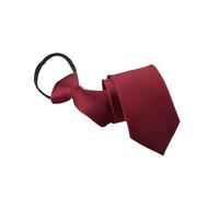 Lansonee 1 Pcs Men's Zipper Tie Adjustable,Classic Formal Business Tie Suitable For Everyday Wearing,Parties,Weddings,And Other Occasions-Wine Red