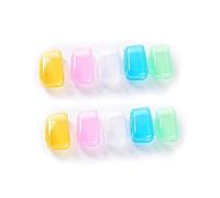 Lansonee 10 Pcs Travel Portable Toothbrush Head Covers - Toothbrush Protector Case(5 Colorful)