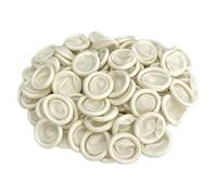 Lansonee 125 Pcs Latex Finger Cots, Disposable Anti-Static White Finger Sleeves, Protective Gloves for Electronics Repair, Crafting, Injuries & Laboratory Use