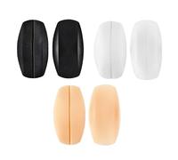 Lansonee 3 Pack Bra Strap Shoulder Pads - Soft Silicone Cushions for Pain Relief, Non-Slip Bra Strap Holders - Universal Fit Bra Accessories (Invisible)