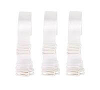 Lansonee 3 Pairs Invisible Bra Straps, Soft Clear Non-Slip Adjustable Replacement Shoulder Straps for Women's Bras, Transparent Bra Converters (Clear) (1cm)