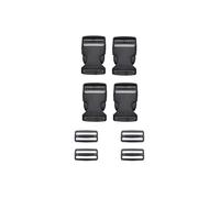 Lansonee 4 Pcs Heavy-Duty Plastic Release Buckle,Equipped With Four Adjustable Buckles For Changing Backpack Straps-3.8cm