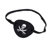 Lansonee Soft Comfortable Pirate Eye Patch Mask with Adjustable Strap, Skull and Crossbones Sleep Mask for Adults, Kids, Halloween Costume Pirate Accessories, Cosplay Eye Cover