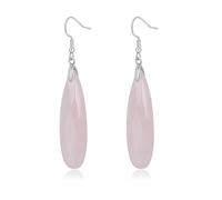 Lansora - natural quartz gemstone earrings for women teardrop shape dangle earrings crystal healing earrings for women, Copper, No Gemstone