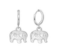 Lansora Stainless Steel Animal Pendant Huggie Hoop Earrings Horse Elephant Dragonfly Dolphin Bull Head Charm Dangle Drop Gold Steel Jewelry for Women, Stainless Steel, No Gemstone