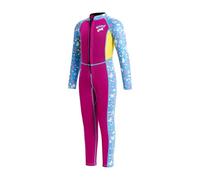 Lansru Kids Wetsuit, Full Wet suit 3mm Neoprene Long Sleeve Back Zip One Piece Swimming Suit for Girl Toddler Youth, Keep Warm Sun Protection Prevent Scratch for Swimming Diving Surfing Water Sports
