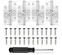 Lanstorm 4 Pcs Door Hinges, 3 Inch /75mm Rising Butt Lift Off Door Hinge