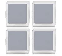 Lanstorm 4 Pcs Kneaded Eraser, Gray Artist Kneadable Eraser, Soft Putty Rubber with Case, Kneaded Art Erasers for Art Craft Artists Drawing Sketching Home School Office