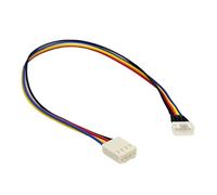 lansuiyour Graphics Card Cooling Fan 4Pin Extension Power Cable Male To Female 26cm