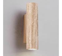 LANTANB E27 Light Fixture Wall Mount for Hallway Modern Wood Base Sconces Wall Lighting Vanity Travertine Light Fixture Up and Down Hardwired Spotlight for Mirror Living Room Workshop