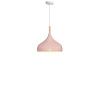 LANTANB Macaron Color Ceiling Light Shade Nordic Kidroom Hanging Pendant Lights Solid Wood Blue Close to Ceiling Lamps Simple Hanging Light Fixture for Kitchen Island,Dining Room