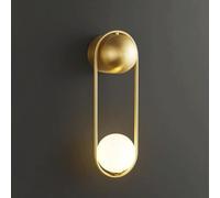 LANTANB Modern Light Luxury Metal Orb Wall Lamps Bedroom Bedside Decorative Lamps Postmodern Aisle Corridor Lighting Lamps