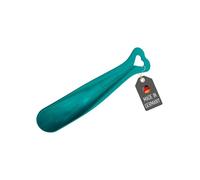 Lantelme Baby Shoe Horn up to Shoe Size 24 | Baby-Friendly Mini Shoe Horn Also for Toddlers | Plastic 13.5 x 2.5 cm Colour Green | Shoe Horn Small and Short with Hanging Eyelet (Green)