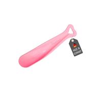 Lantelme Baby Shoe Horn up to Shoe Size 24 | Baby-Friendly Mini Shoe Horn Also for Toddlers | Plastic 13.5 x 2.5 cm Colour Pink | Shoe Horn Small and Short with Hanging Eyelet (Pink)